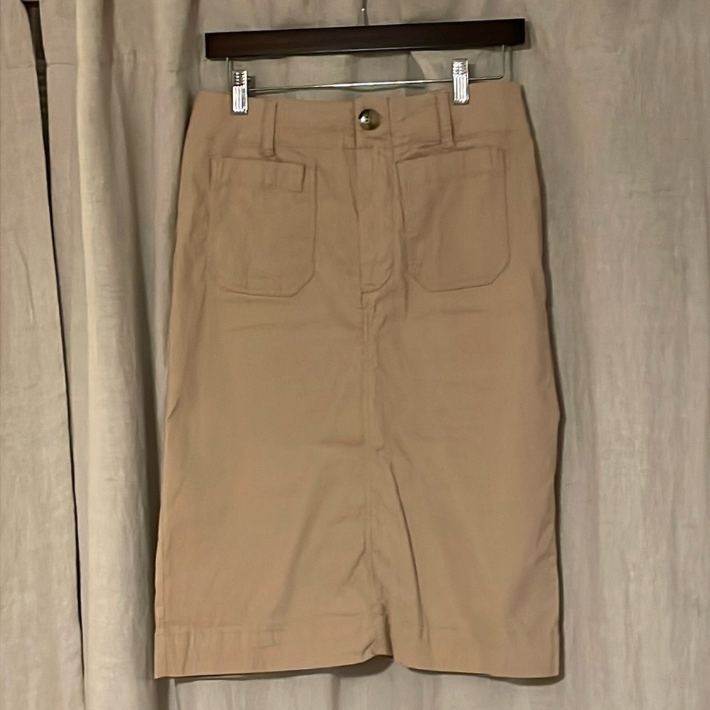 Khaki Pencil Shirt